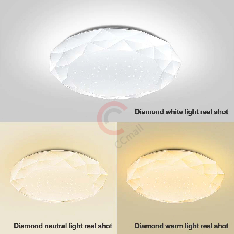 LED Round Modern Ceiling Light 24W/36W/48W 3 colour For Living Room ...