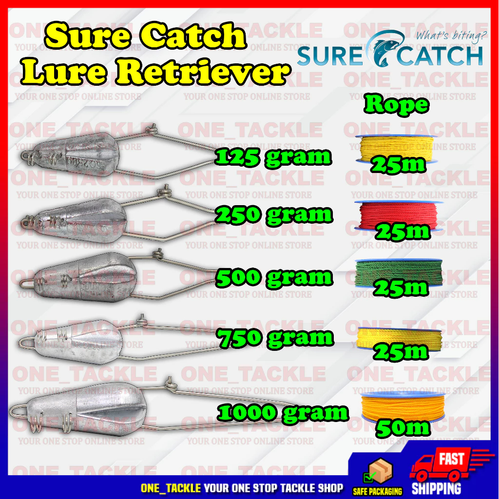 Surecatch lure retriever 125/250/500/750/1000g | Shopee Malaysia