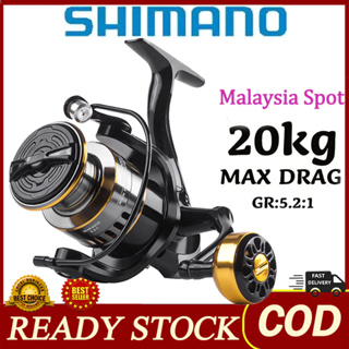Malaysia Ready Stock SHIMANO Max Drag 10KG Fishing Reel Mesin Pancing Metal Spinning  Wheel Fishing Rod Reel Pancing