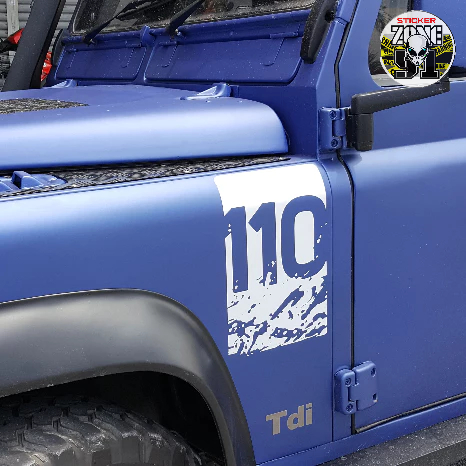 [Ready Stock] Land Rover Defender Fender 110 Wording Sticker 1 Piece ...
