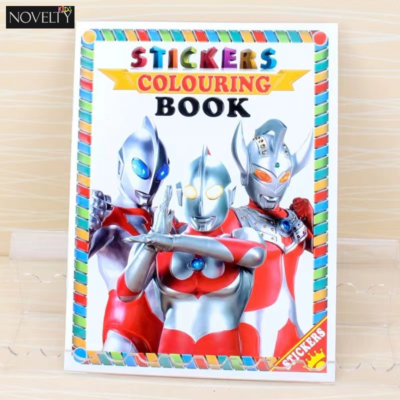 Ultraman Sticker & Coloring Book A4 | Buku Mewarna Pelekat Kanak Tadika ...
