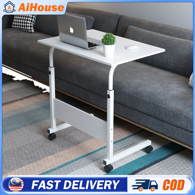 Movable Lifting Bedside TableFoldable Small Table Bedroom 64-87CM ...