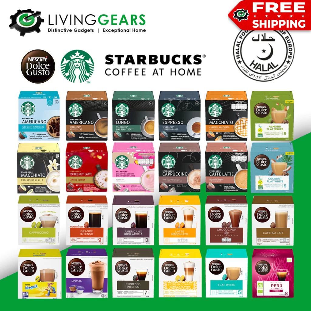 Nescafe Dolce Gusto Capsules NESCAFE/STARBUCKS/TORRIE/POD/CUP