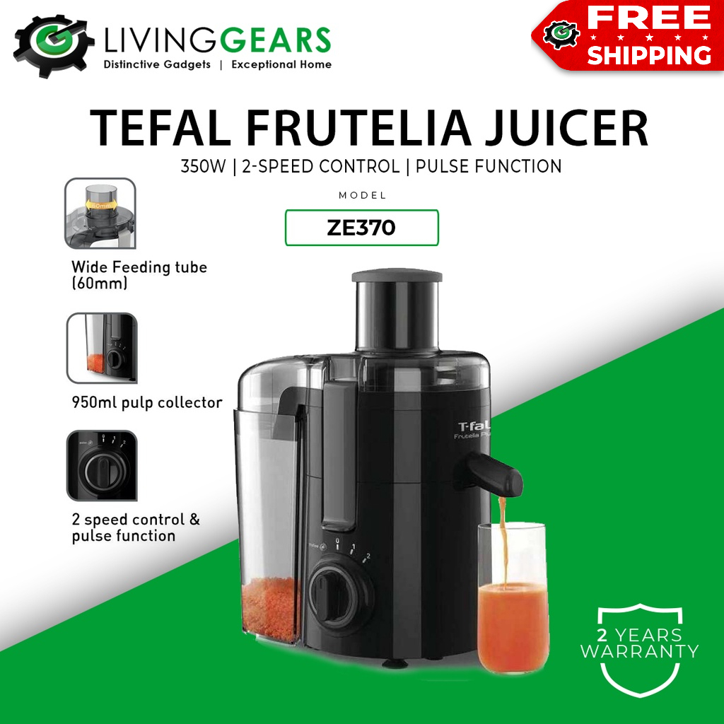 Tefal Juice Extractor Fruitelia Plus ZE370 Juicer 350W Juicer ...