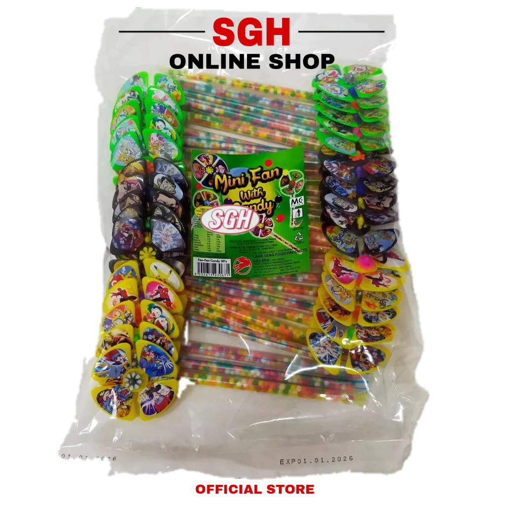 Mini Fan With Candy 30pcs | Shopee Malaysia