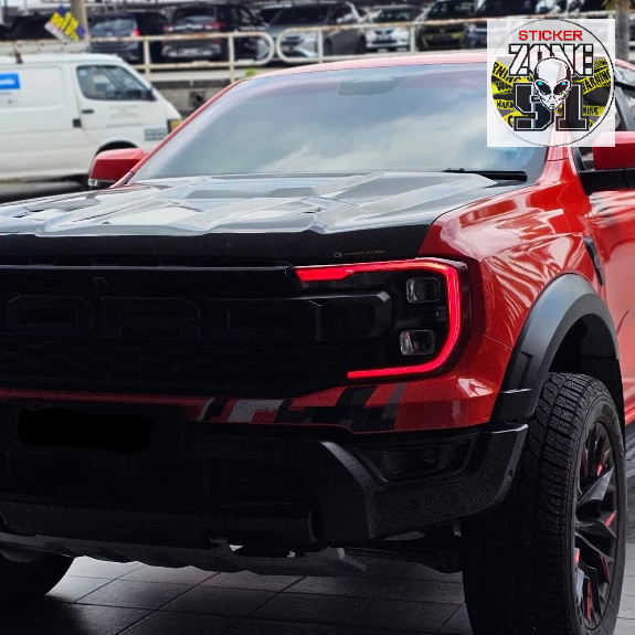 Ford Ranger Raptor Neon Daylight Sticker [ One Pair ] 10 Colors ...