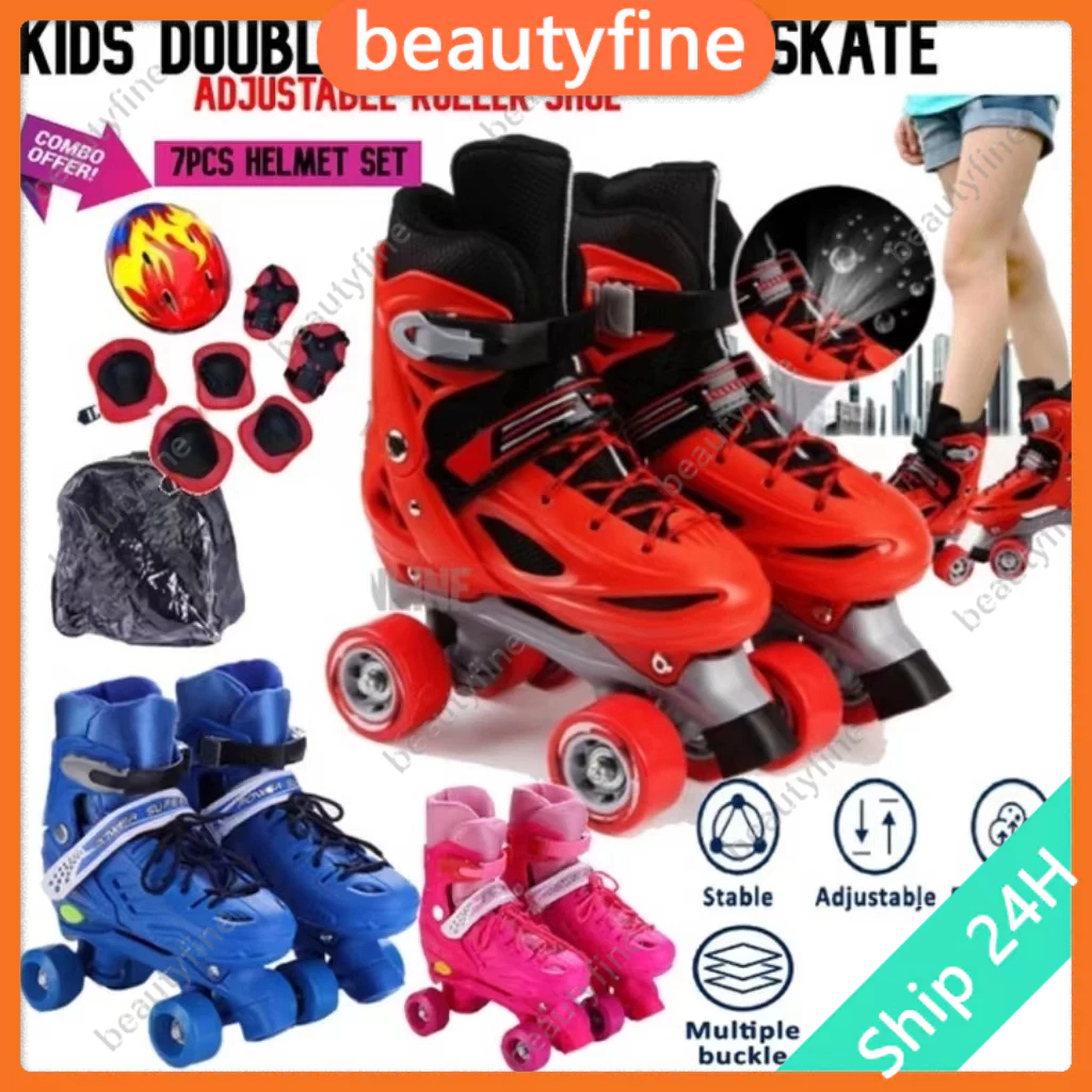 🌈Local shop🚚 Kids Inline Skates Roller Skate Shoes Hand Carry Bag Budak