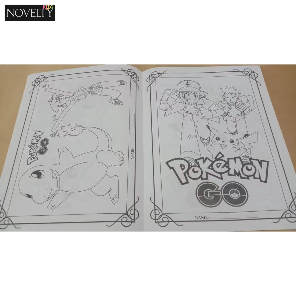 Pokemon Sticker & Coloring Book A4 | Buku Mewarna Pelekat Kanak Tadika ...