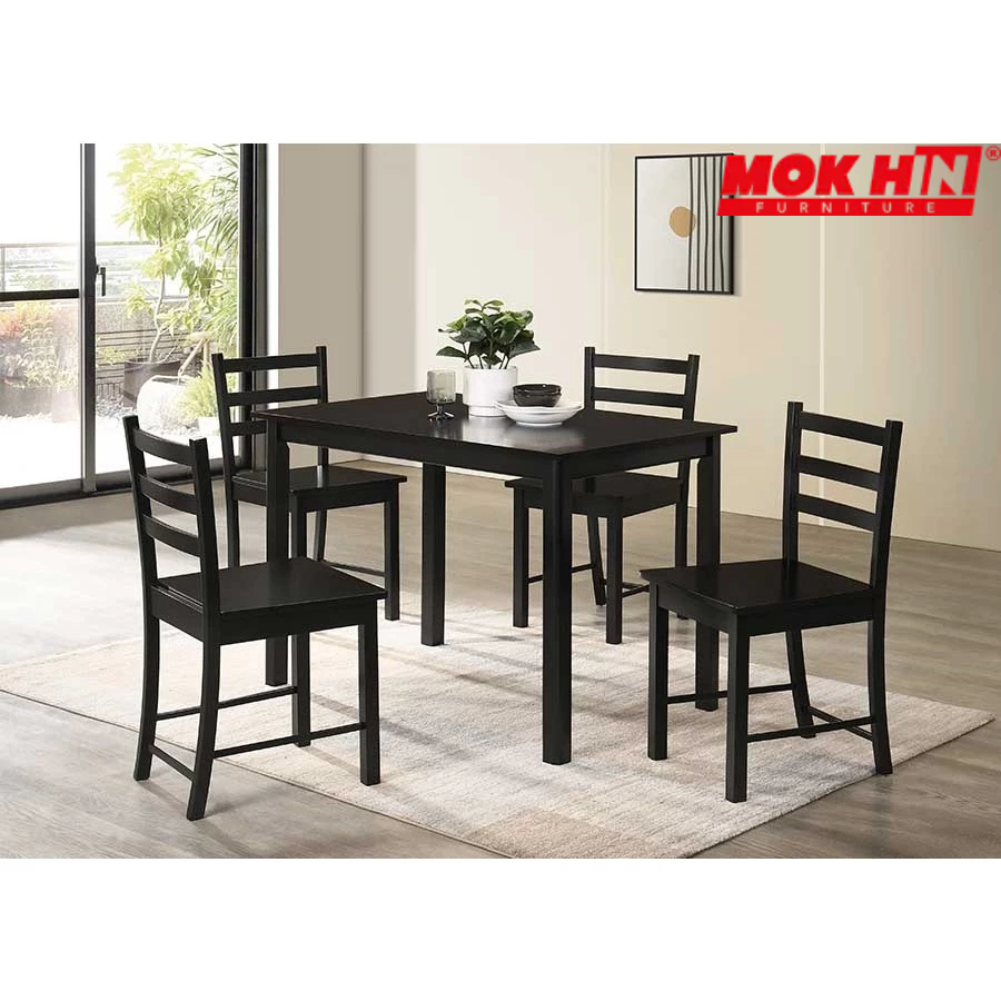 FACTORY PRICE! Modern Cheapest Dining Chair and Table (1+4) / Set Meja