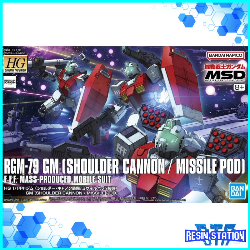 HG GM SHOULDER CANNON / MISSILE POD TYPE RGM-79 1/144 GUNDAM THE ORIGIN ...