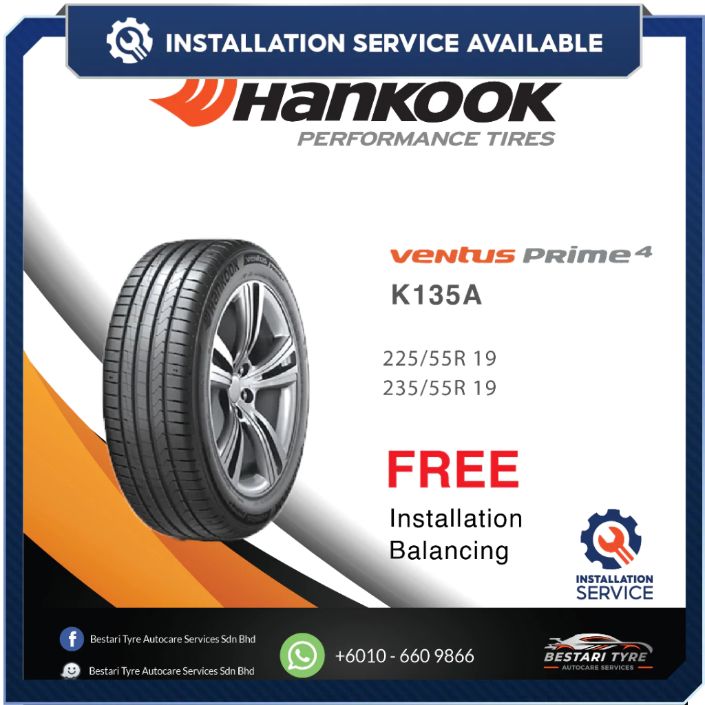 [𝗜𝗻𝘀𝘁𝗮𝗹𝗹𝗮𝘁𝗶𝗼𝗻 𝗣𝗿𝗼𝘃𝗶𝗱𝗲𝗱] 225/55R19 235/50R19 235/55R19 Hankook Prime4 ...