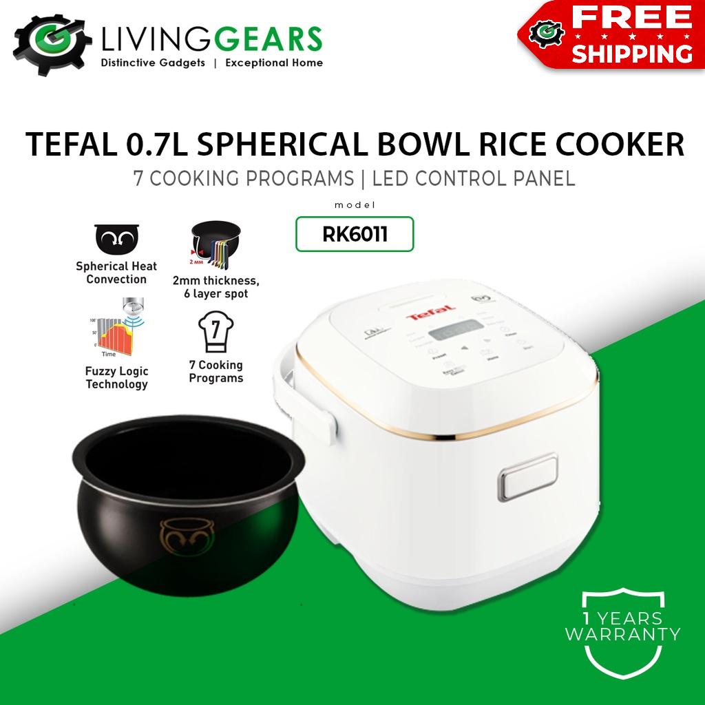 Tefal 0.7L Mini Spherical Bowl Rice Cooker RK6011 Baby Food Shopee