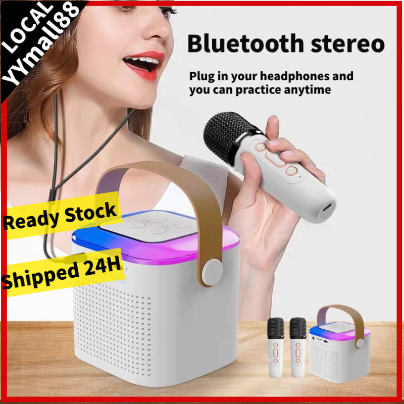 Wireless Karaoke Portable Mini Speaker Bluetooth with Mic Home Party ...