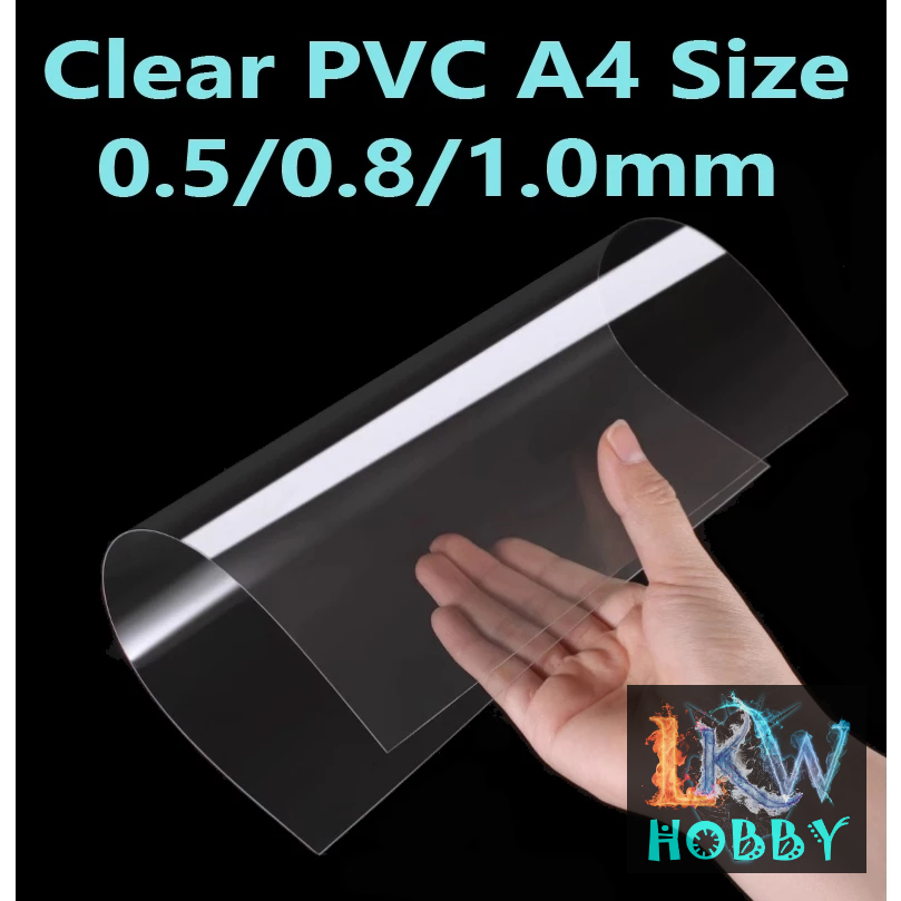 DIY Multipurpose Transparent PVC Sheet/Board 0.5mm/0.8mm/1.0mm A4 Size Shopee Malaysia