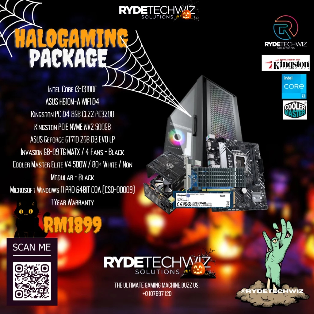 Spooky Supreme Gaming CPU Desktop Package: The Ultimate Halloween ...