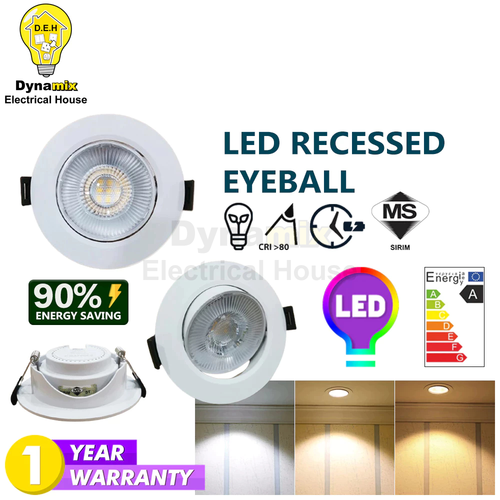 [SIRIM] LED Recessed Eyeball | 2.5