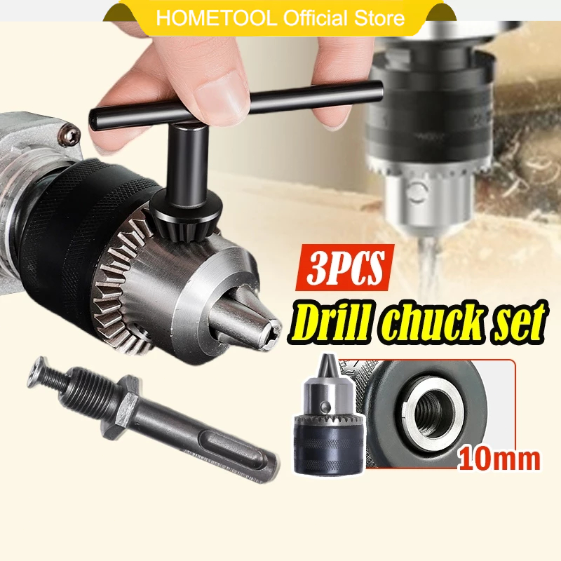 HOMETOOLMLK Impact Wrench Adaptor 3pcs Set Sds Plus Drill Chuck Drill ...