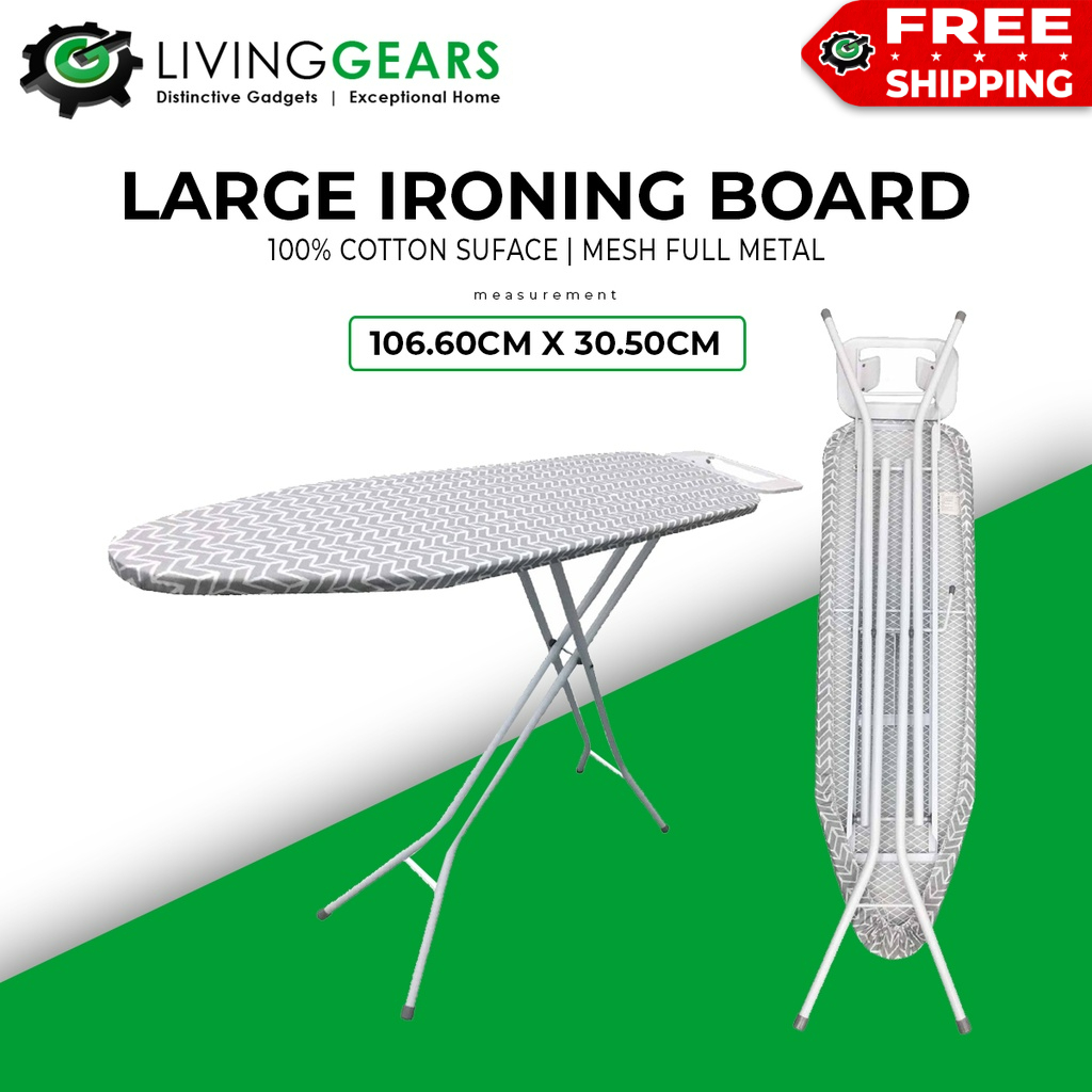 Branded Ironing Board Ironboard For Steam & Dry Iron Use (106.60cm x 30