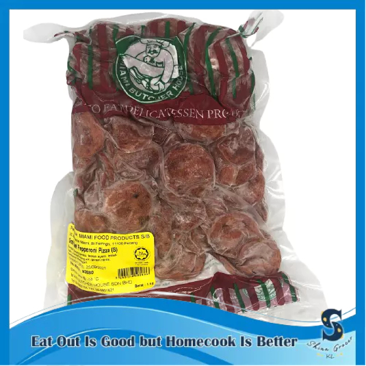 Smoked Beef Pepperoni Sliced 1KG/PKT (Delivery in Klang Valley Only