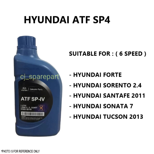 HYUNDAI SP4 AUTO TRANSMISSION FLUID ATF SP IV 6 SPEED 1 L Shopee Malaysia