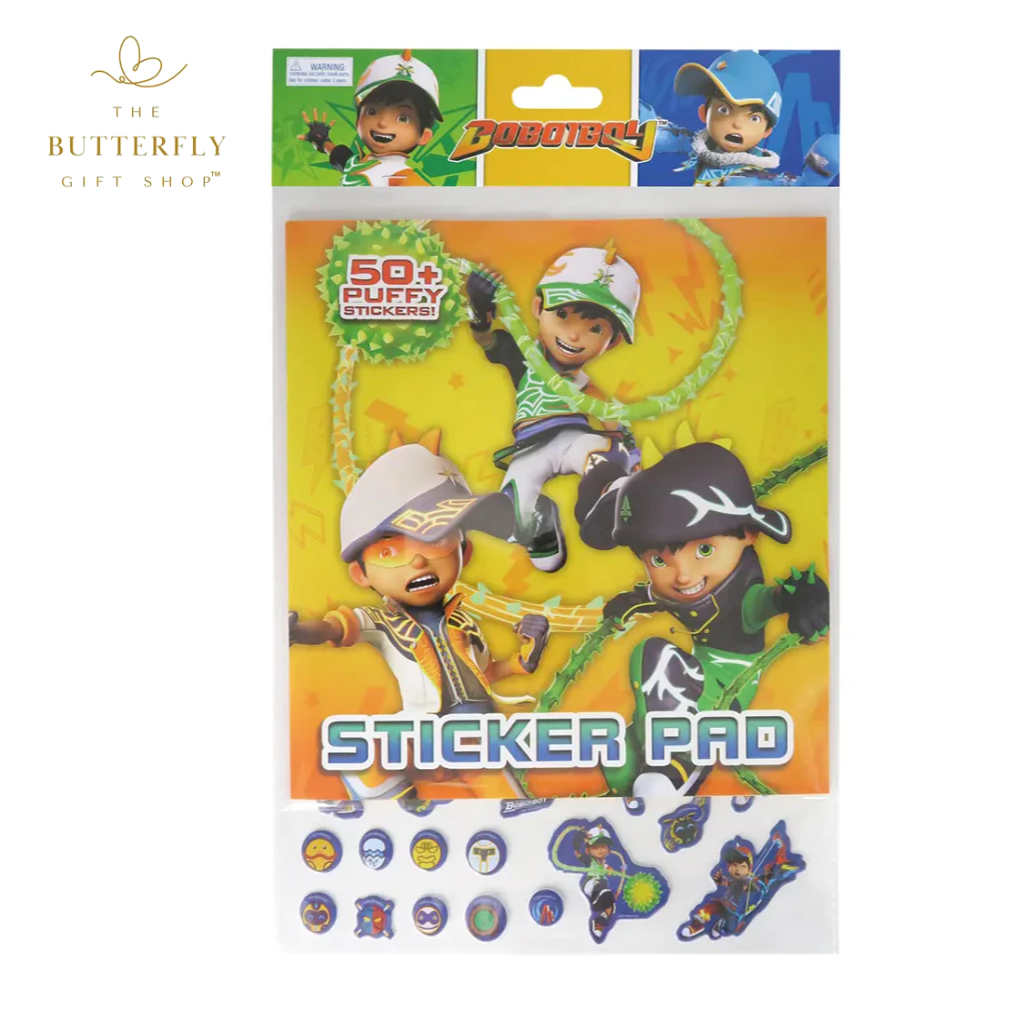 Boboiboy Sticker Pad With Stickers (Genuine Licensed product) | Shopee ...