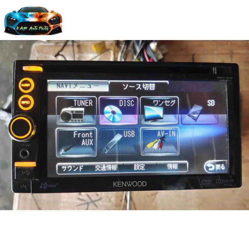 KENWOOD MDV-313 ORIGINAL JAPAN CD DVD AUX USB RECEIVER FM89.9