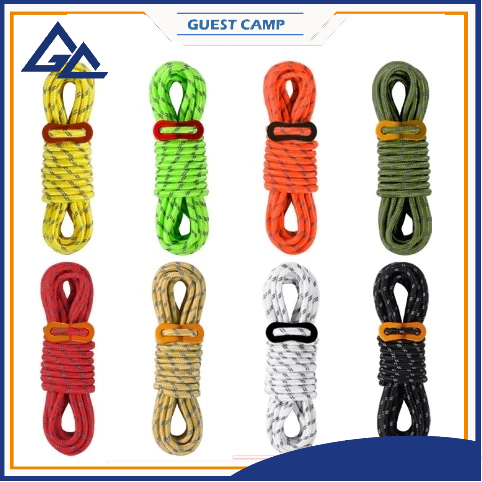 5 Meters EXTRA LONG 5mm Reflective Tent Rope Flysheet Rope Tali ...