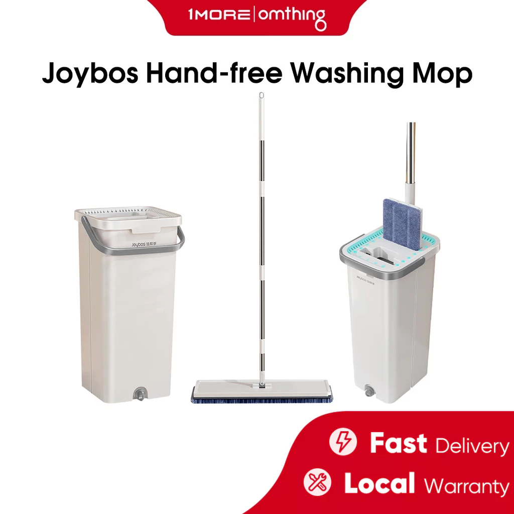 Joybos G2S2 2 in 1 Squeeze Dry Mop SelfWash Mop Flat Mop with Bucket