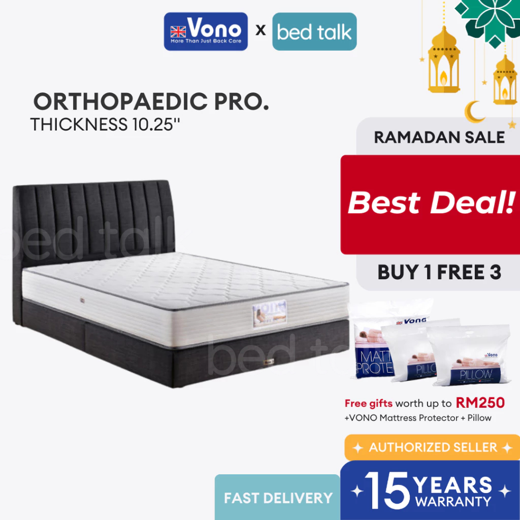 🎁 Chat us for Offer 🎁 Vono Orthopaedic Pro Latex Mattress | 10.25 ...