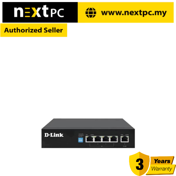 [Ready Stock] D-LINK 250M 5/6-Port 1000Mbps Switch with 4 PoE Ports DGS ...