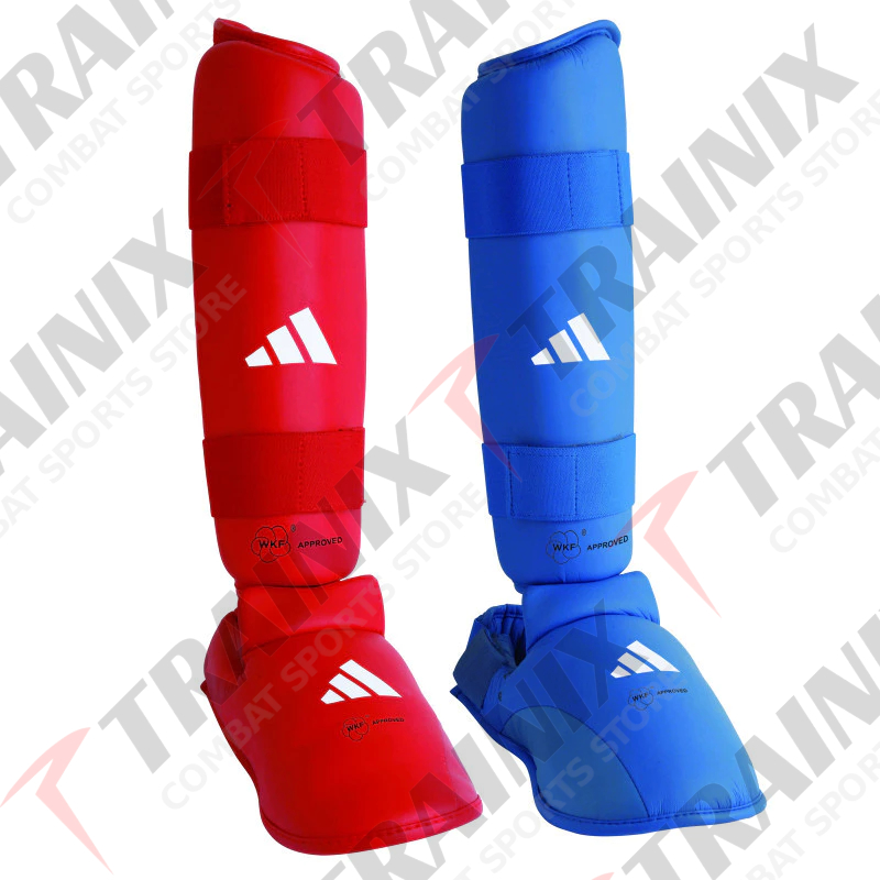 Adidas WKF KARATE Skin Removable Instep Shin Guard 661.35 Guard Leg protector Instep Protector