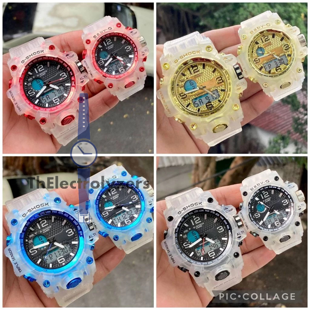 CASIO G-SHOCK COUPLE SET ANALOG DIGITAL WATER PROOF 100% SHOCK ...