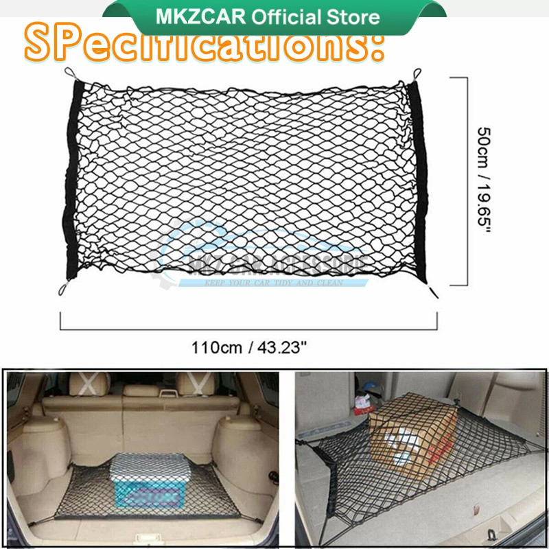 Premium Cargo Net Car Trunk Net Stretchable Elastic Cargo Mesh Net
