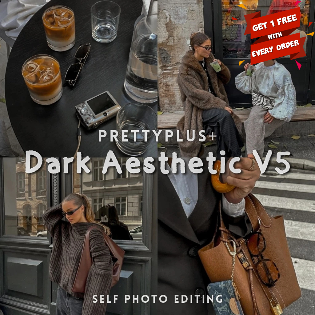 Dark Aesthetic V5 | Lightroom Preset Mobile IOS Android & PC Desktop ...