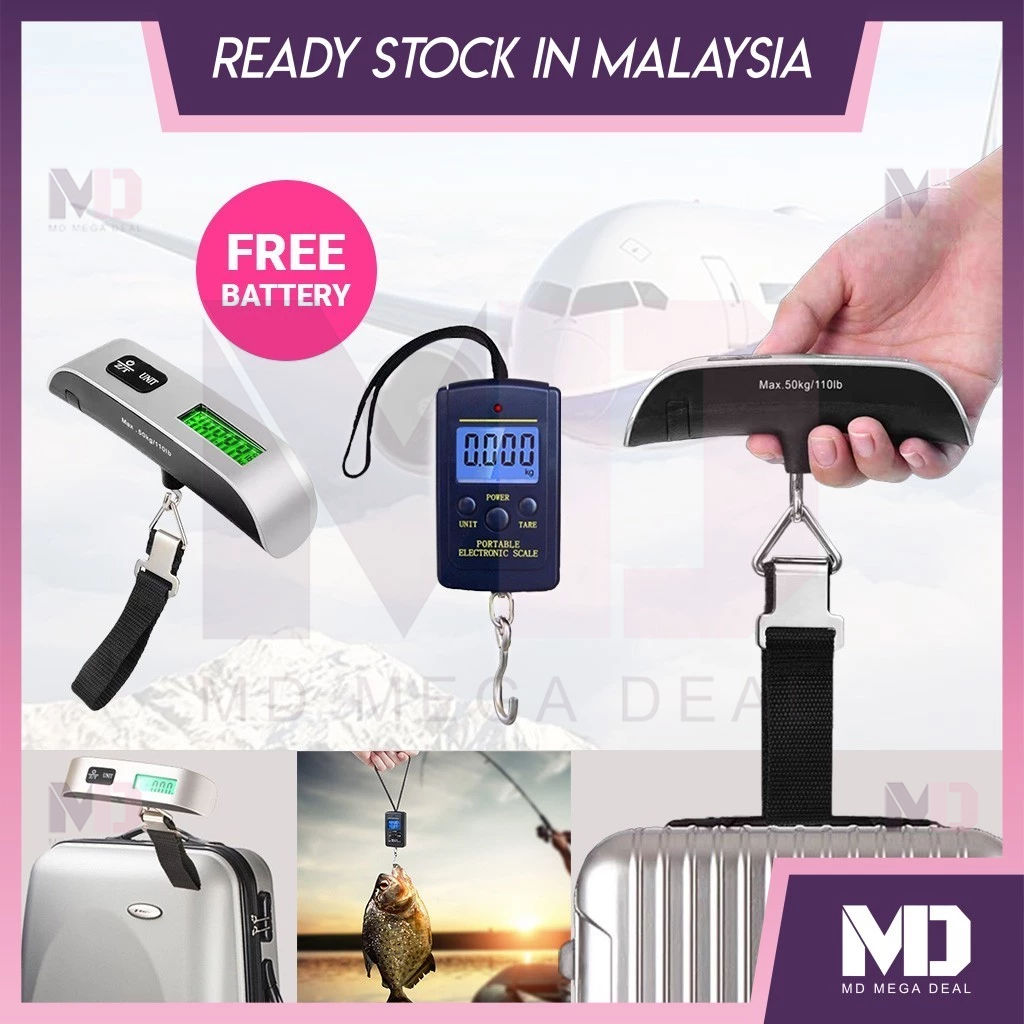 《Mega Deal》50kg/110lb Luggage Scale Electronic Digital Scale Portable ...