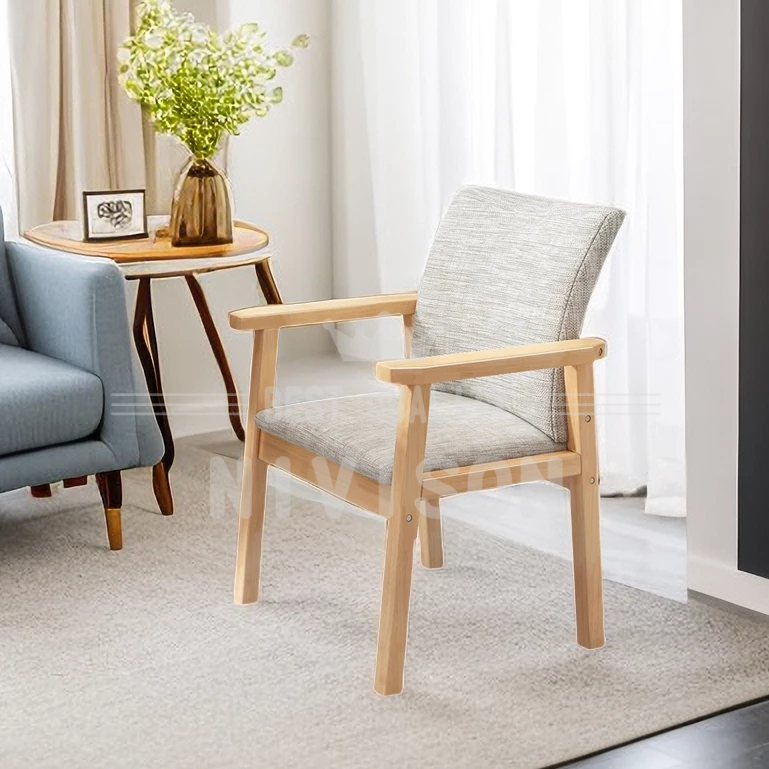 Solid Wood Chair Dining Chair Living Room Chair dressing stool Computer ...