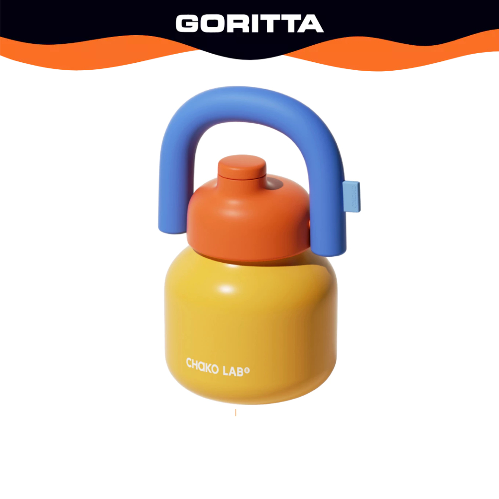 CHAKO LAB Lin Lin Bottle Thermos 1000ml - Yellow / Blue | 316 Stainless ...