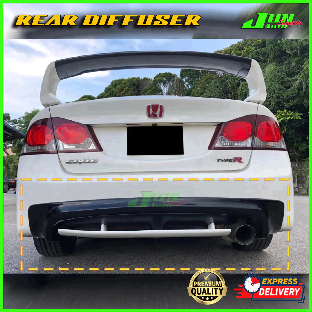 💥Ready Stock💥Honda Civic **MG Style** FD1/FD2/FD2R/FD ** FRP Rear ...
