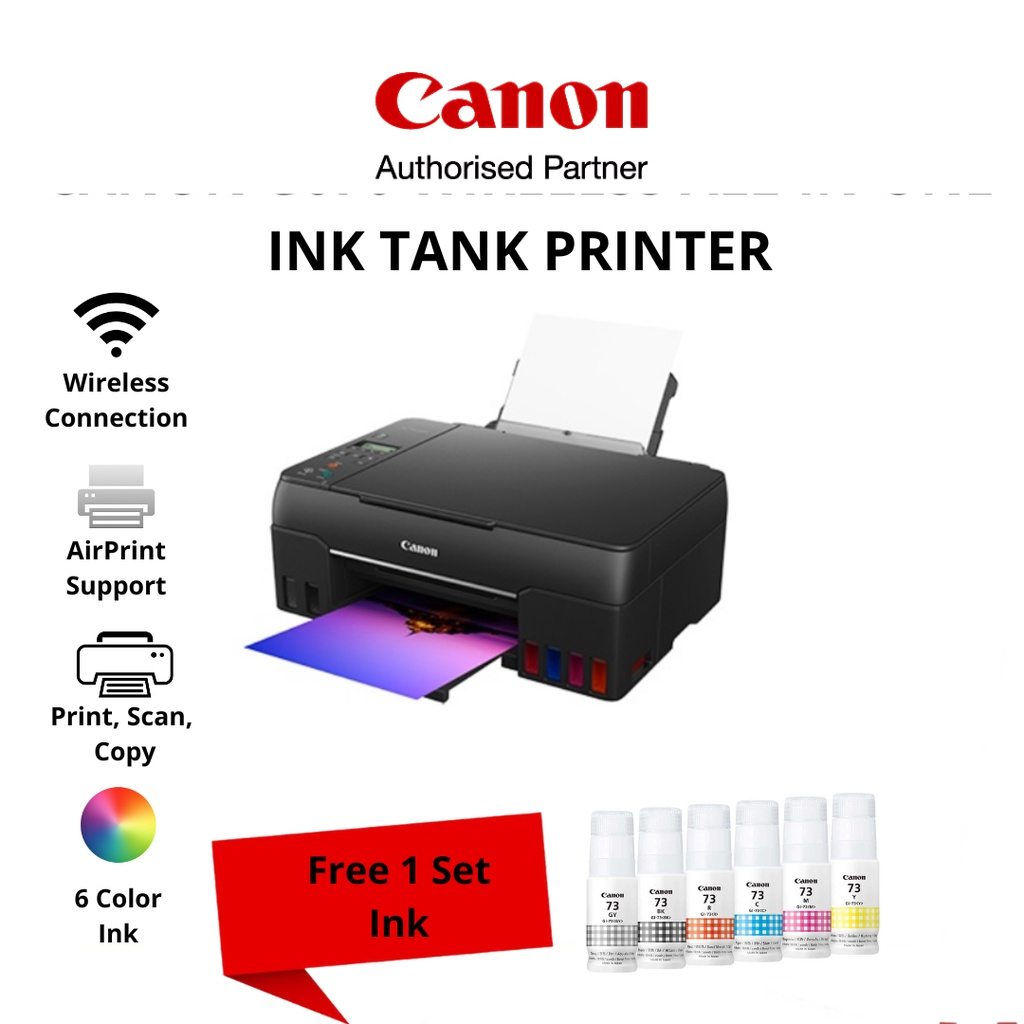 Canon Pixma G570 Print / Wifi / G670 AIO Print / Scan / Copy / Wifi Ink ...