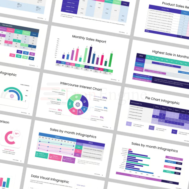 Data Visual Presentation Template – PPTX for PowerPoint & Google Slides ...