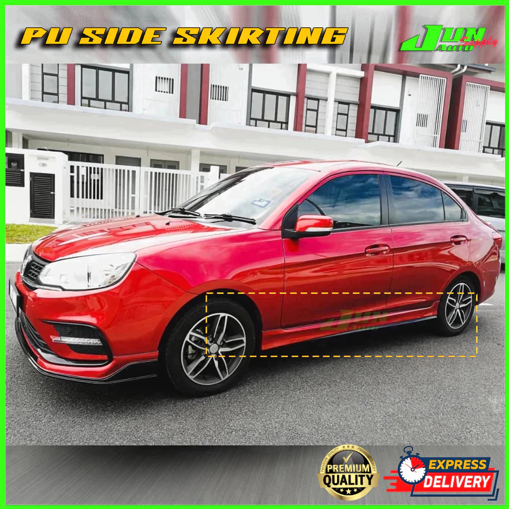 💥READY STOCK💥Proton Saga VVT **2016 ~ 2023** PU Side Skirt OEM DESIGN ...