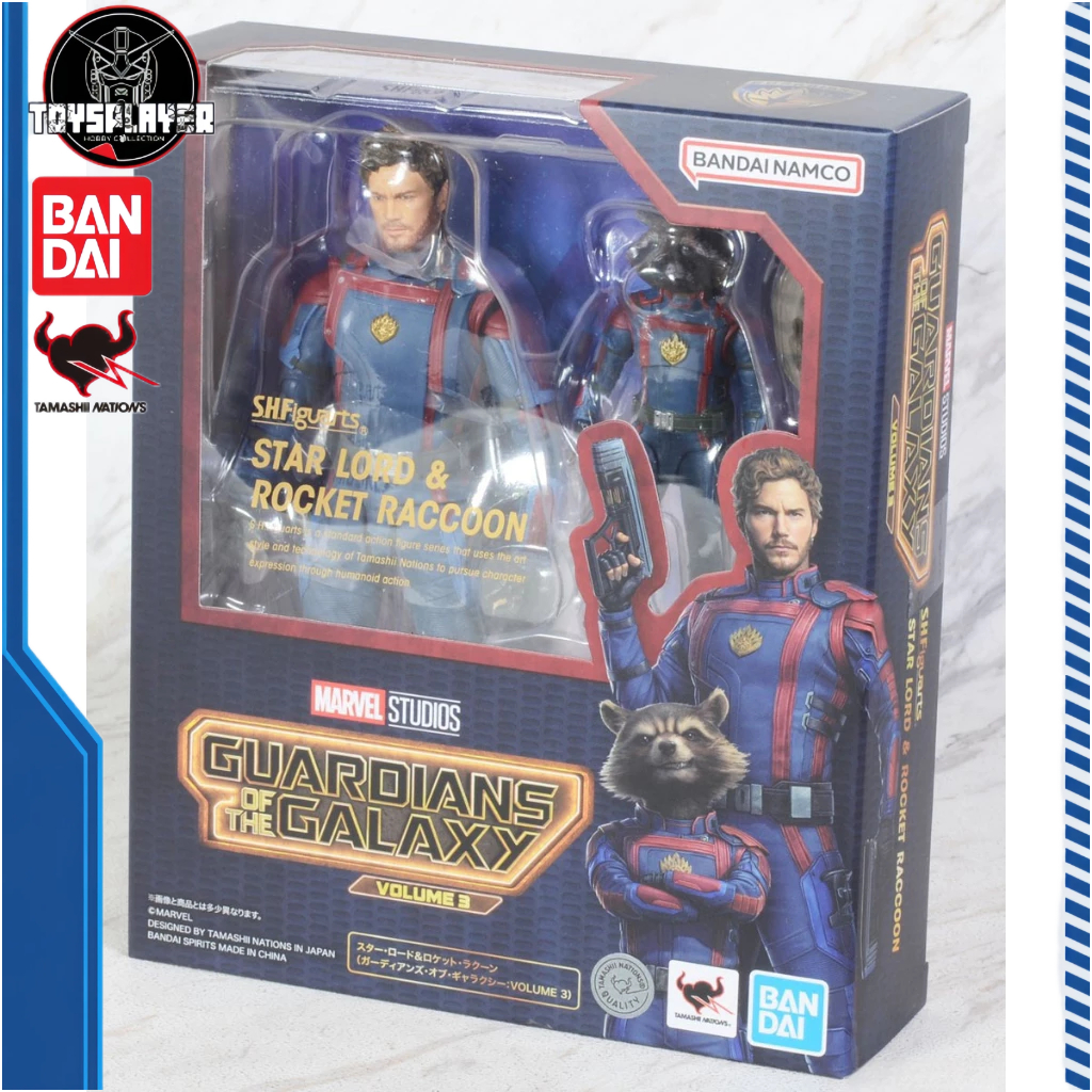 Figurina GOTG 3 - Star-Lord & Rocket Raccoon - Figure SH Figuarts 6-1... S.H. Figuarts I Guardiani della Galassia