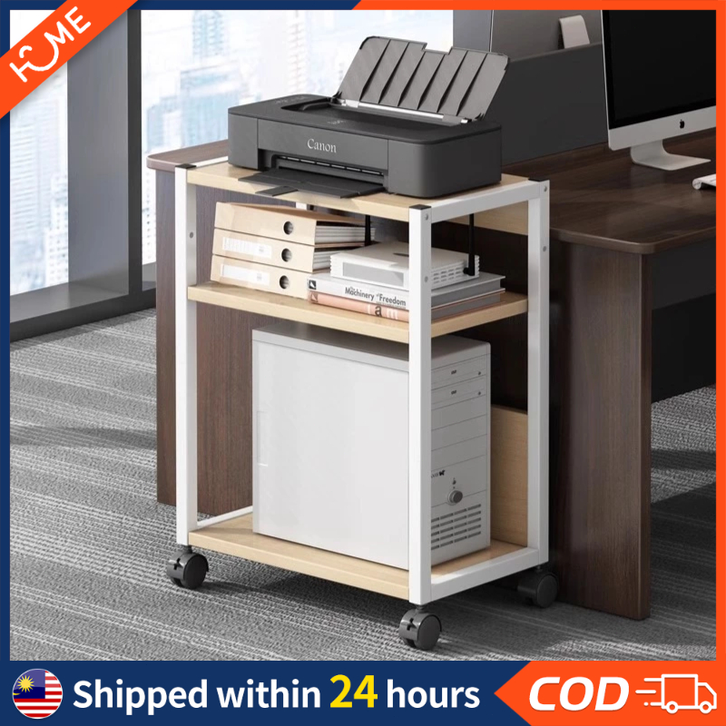 Multipurpose Storage Rack Printer Shelf Simple Office Bookshelf Office ...