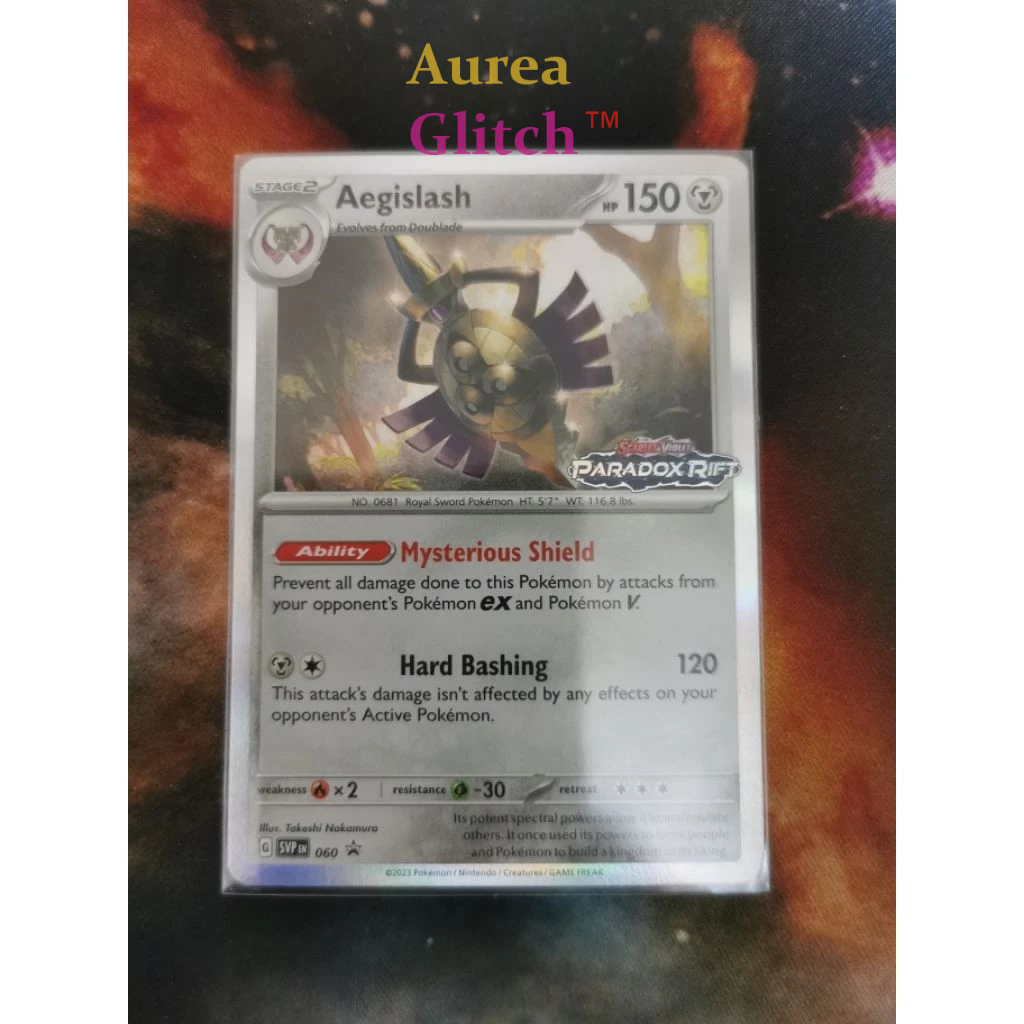 Pokemon TCG Paradox Rift Aegislash Build and Battle Prerelease promo ...