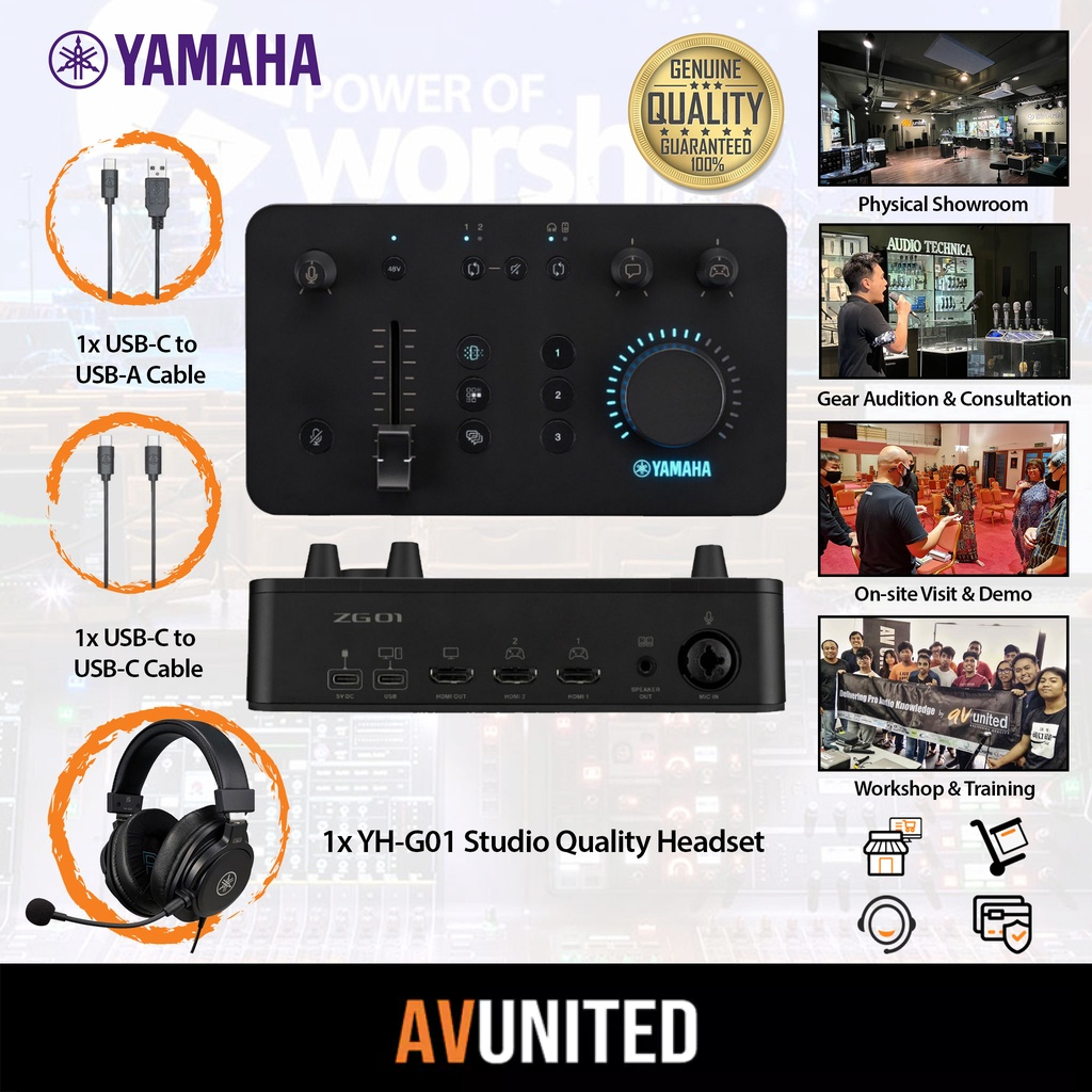 Yamaha ZG01 Game Streaming Switcher Audio Mixer Pack | Shopee Malaysia