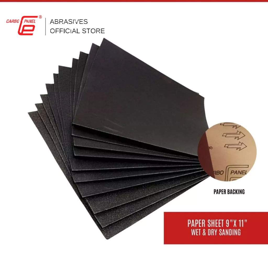 CARBO PANEL 9 x 11 Sand Paper Sheet Kertas Pasir Waterproof Abrasive ...