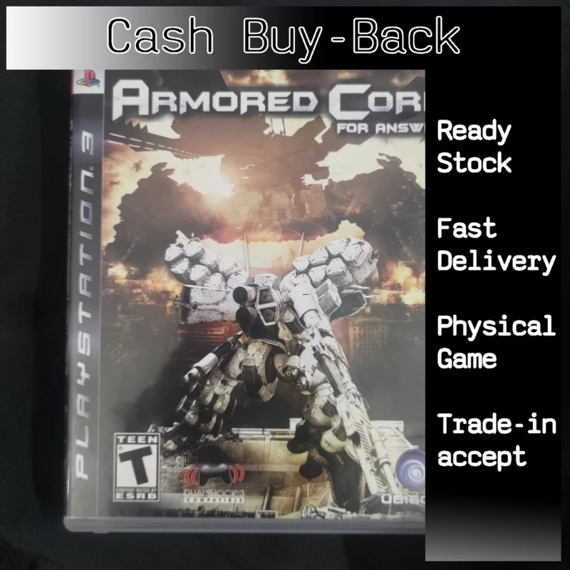 PlayStation ps3 armored core for answer used | Shopee Malaysia