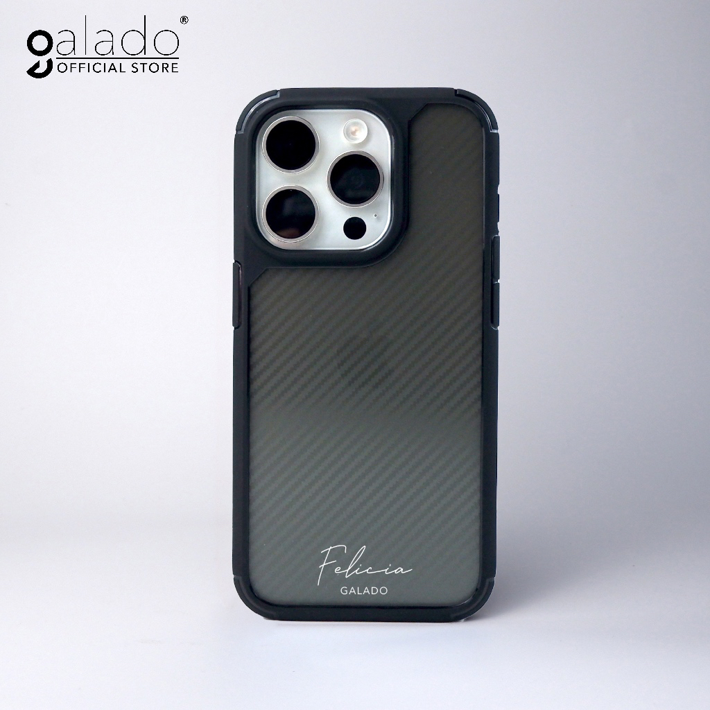 GALADO Fedora Guard for iP16/15/14 Pro Max (Carbon Fibre Drop Proof ...