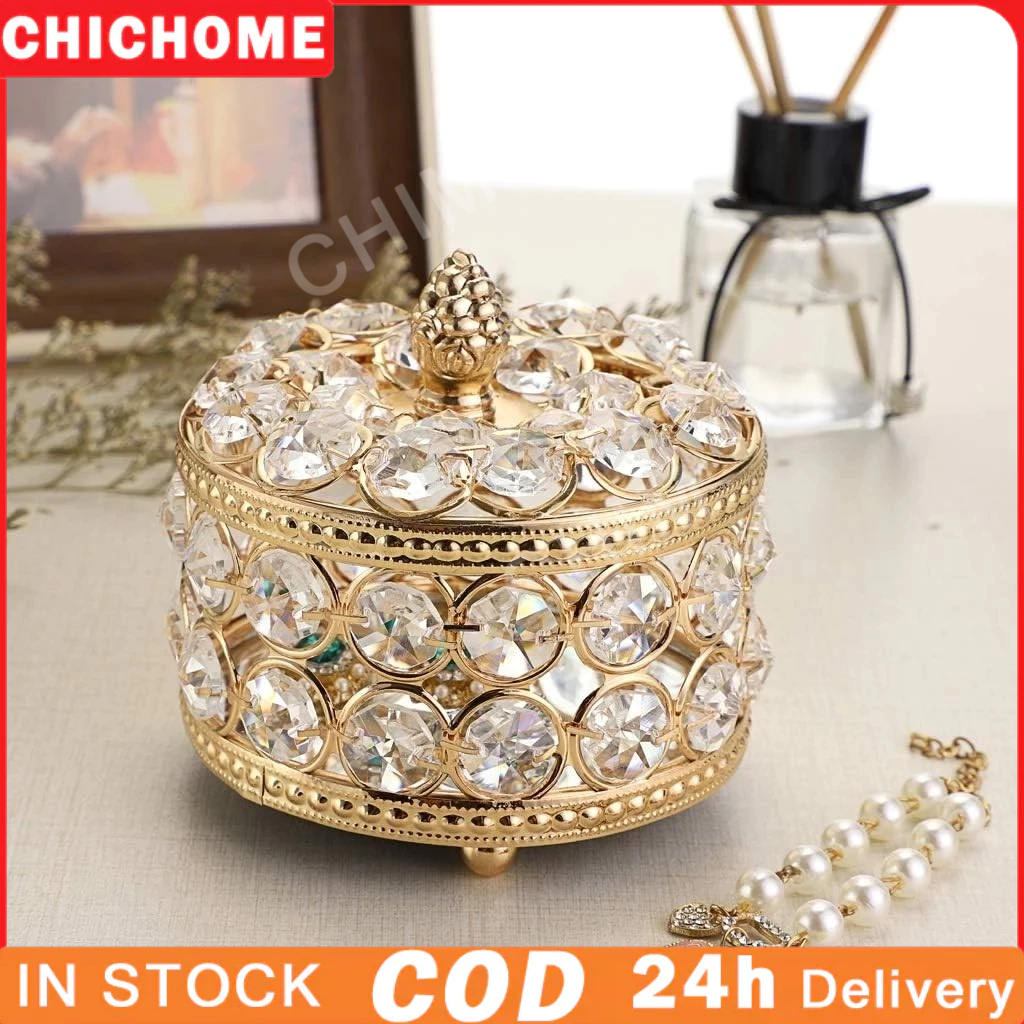 Crystal Treasure Chest Box Gem Jewelry Storage Cage Raya Showcase ...