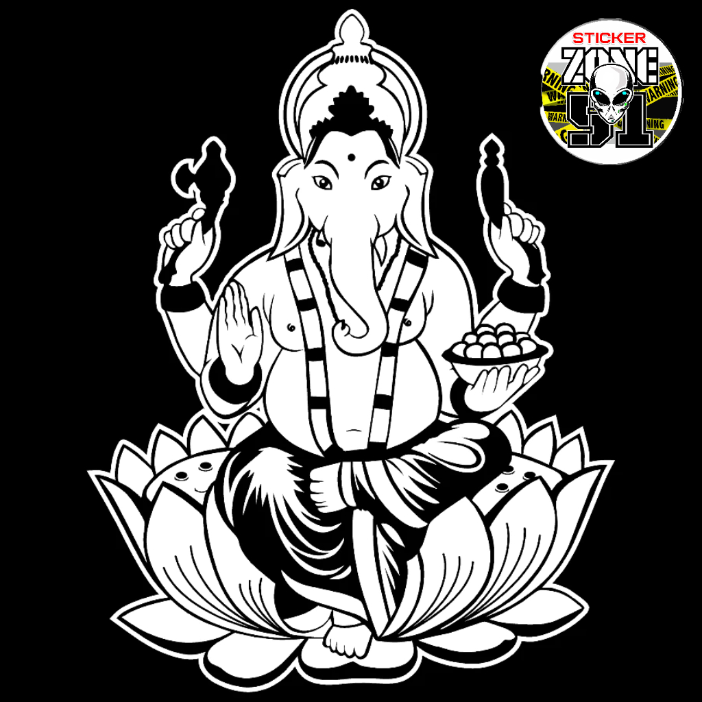 Hindu God God Ganesha Lord Ganesha Sticker 1 Piece | Shopee Malaysia